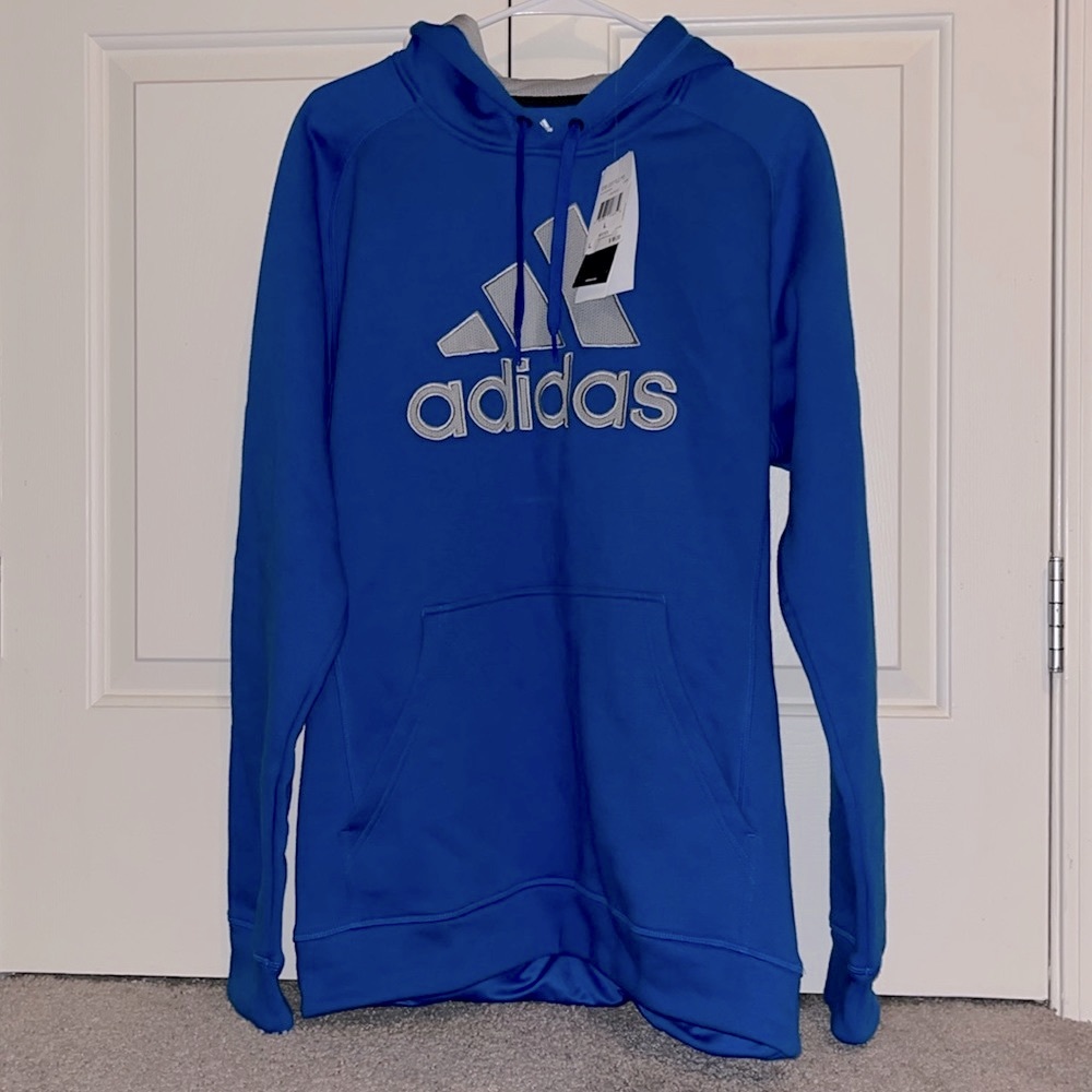 NWT Blue Adidas Men’s Large Hoodie/Sweatshirt